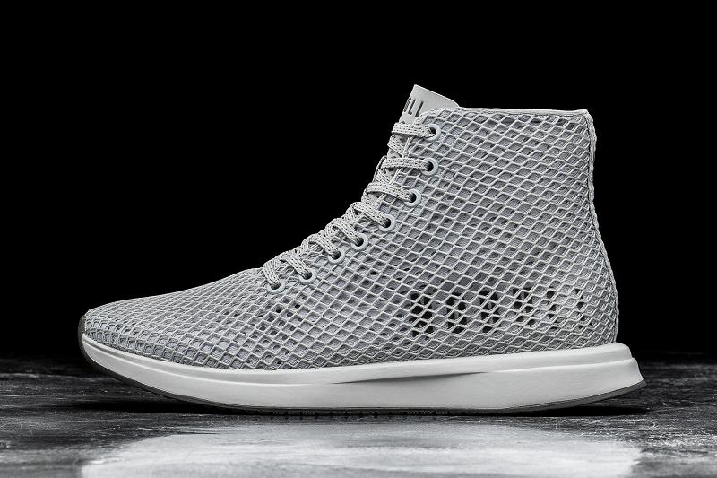 Women's Nobull High-Top Arctic Mesh Running Shoes Grey | SG L2702I